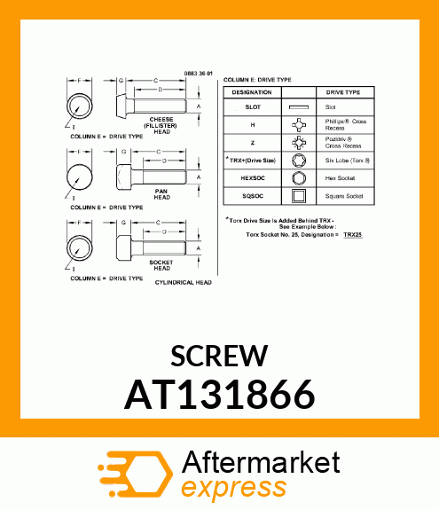 SCREW AT131866