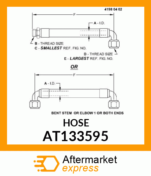 HOSE,HYDRAULIC AT133595