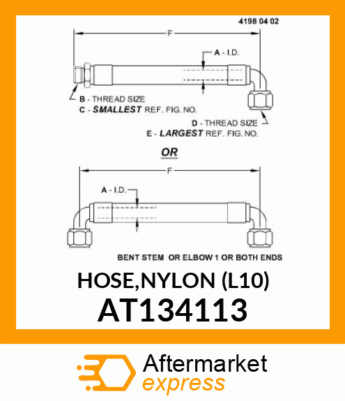 HOSE,NYLON (L10) AT134113