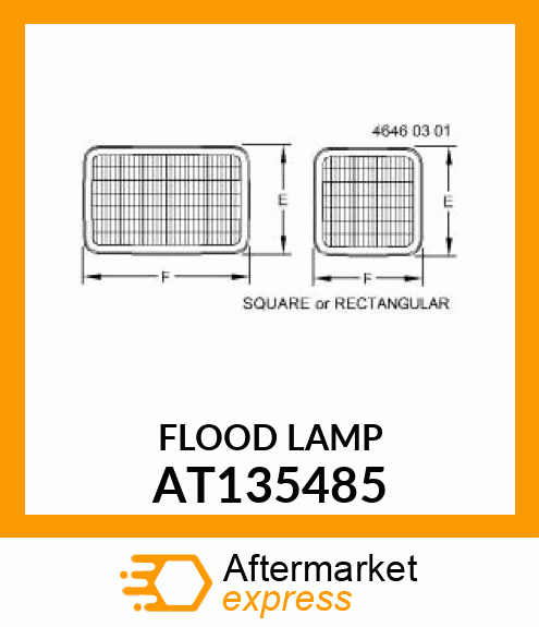LAMP,FLOOD (12V HALOGEN) AT135485