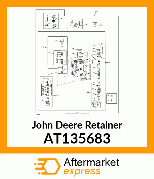 RETAINER, RETAINER SEAL KIT AT135683