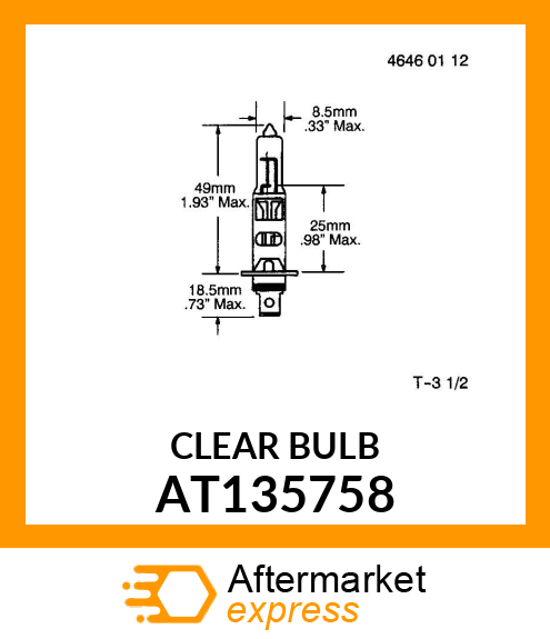 BULB,24V HALOGEN LONG LIFE 24V AT135758