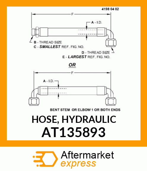 HOSE, HYDRAULIC AT135893