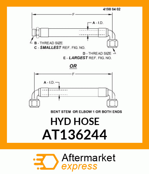 HOSE,HYDRAULIC AT136244