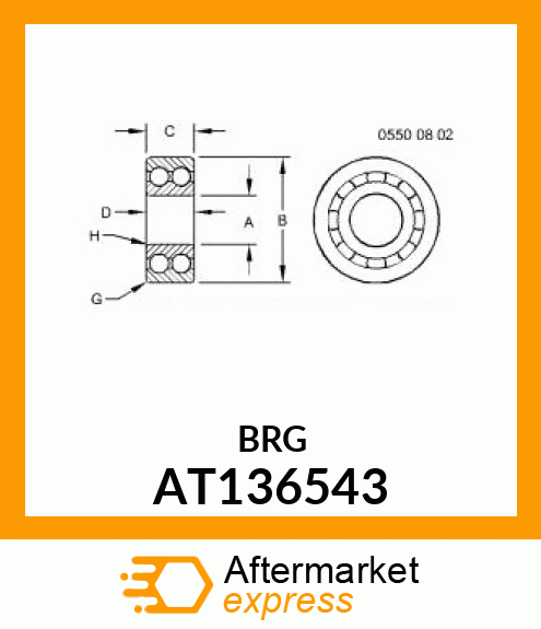 BALL BEARING AT136543