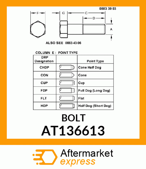 BOLT AT136613