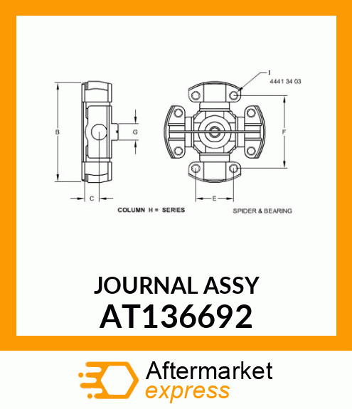 JOURNAL ASSY AT136692