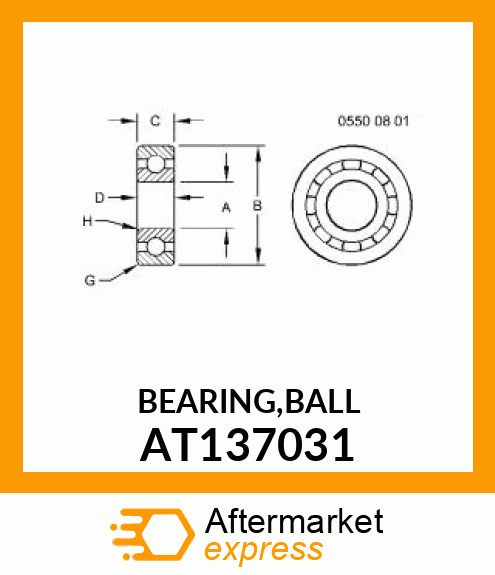 BEARING,BALL AT137031