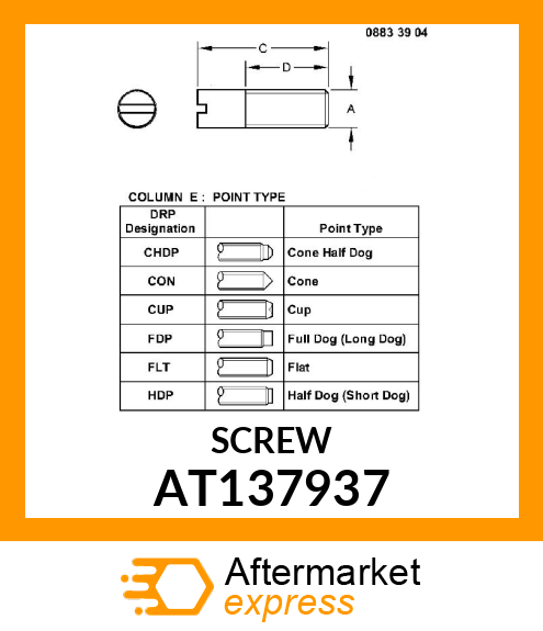 SCREW AT137937