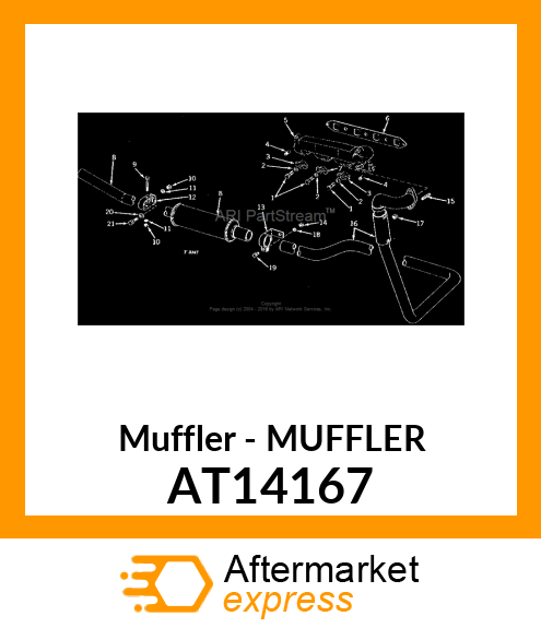 Muffler - MUFFLER AT14167