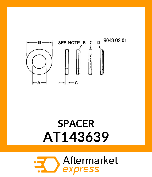 SPACER AT143639
