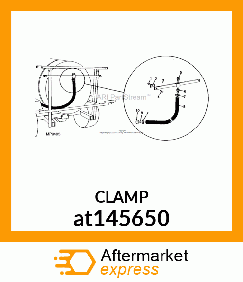 WORM GEAR CLAMP(TYPE"F") at145650