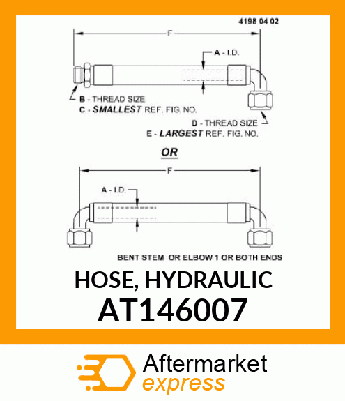 HOSE, HYDRAULIC AT146007