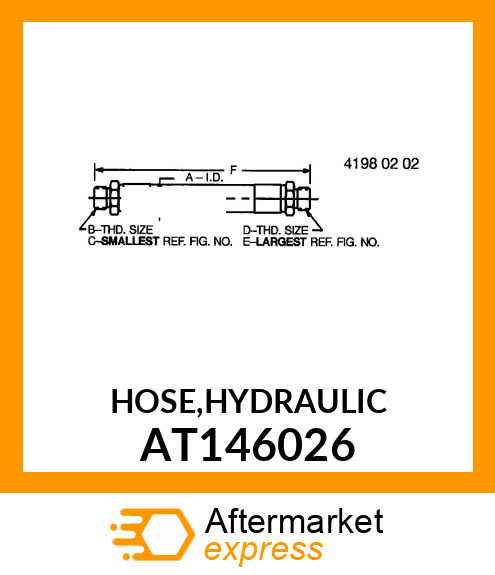 HOSE,HYDRAULIC AT146026