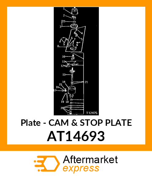 Plate - CAM & STOP PLATE AT14693