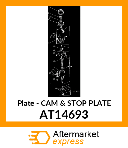 Plate - CAM & STOP PLATE AT14693