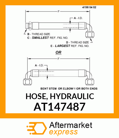 HOSE, HYDRAULIC AT147487