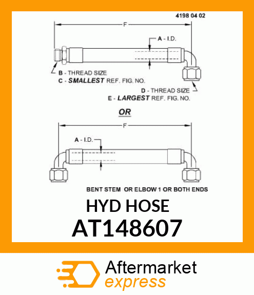 HOSE, HYDRAULIC AT148607