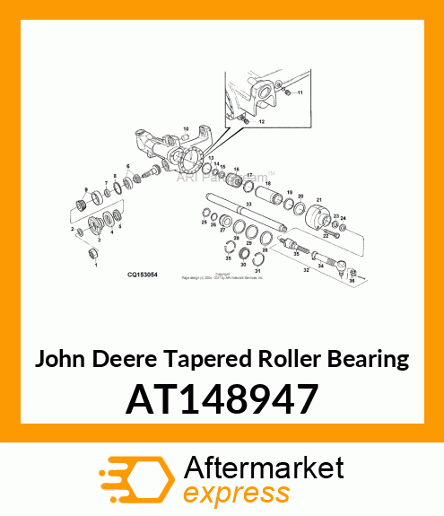 BEARING, TAPERED ROLLER AT148947