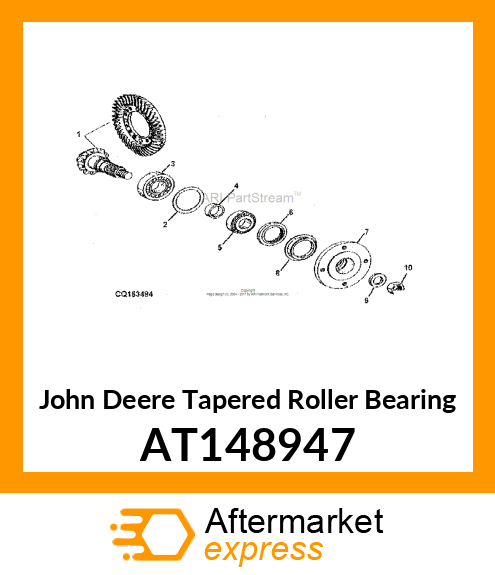 BEARING, TAPERED ROLLER AT148947