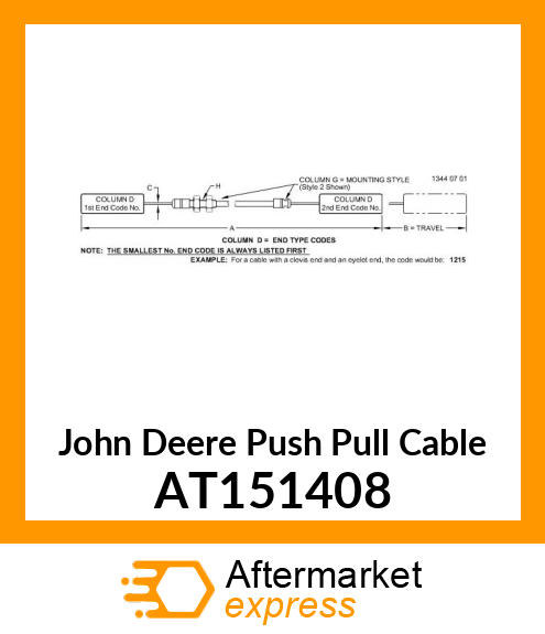 CABLE PUSH PULL 640D,648D LARGE WI AT151408