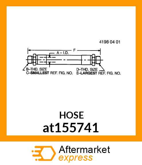 HOSE ASSEMBLY at155741
