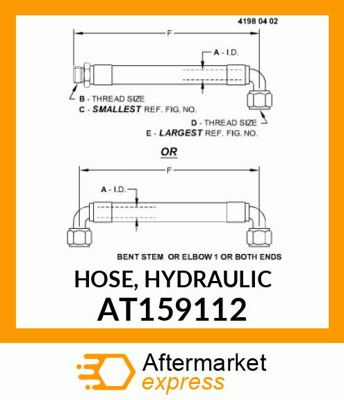 HOSE, HYDRAULIC AT159112