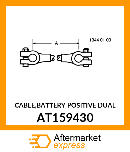 CABLE,BATTERY POSITIVE DUAL AT159430
