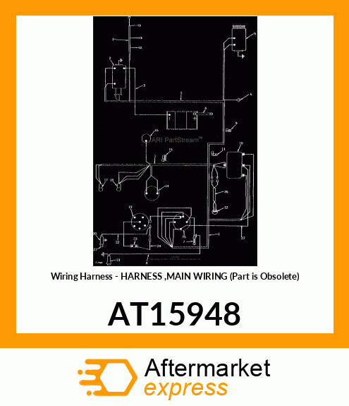 Wiring Harness - HARNESS ,MAIN WIRING (Part is Obsolete) AT15948