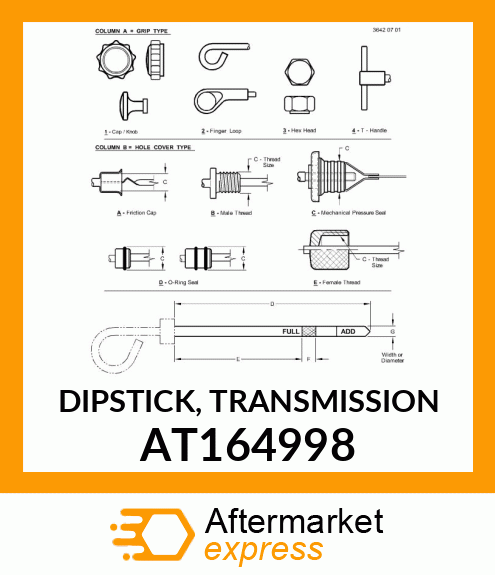 DIPSTICK, TRANSMISSION AT164998