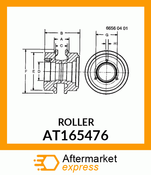 SHELL,ROLLER AT165476