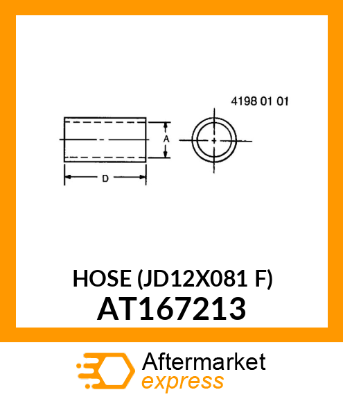 HOSE (JD12X081 F) AT167213