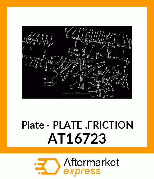 Plate - PLATE ,FRICTION AT16723