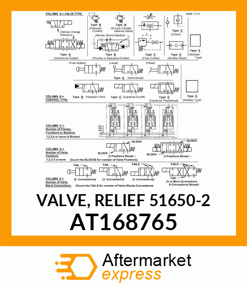 VALVE, RELIEF 51650 AT168765