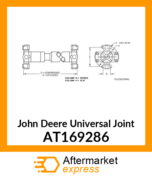 JOINT,UNIVERSAL,DOUBLE AT169286