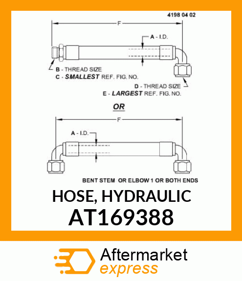 HOSE, HYDRAULIC AT169388