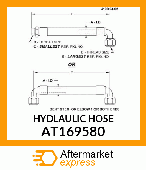 HOSE,HYDRAULIC AT169580