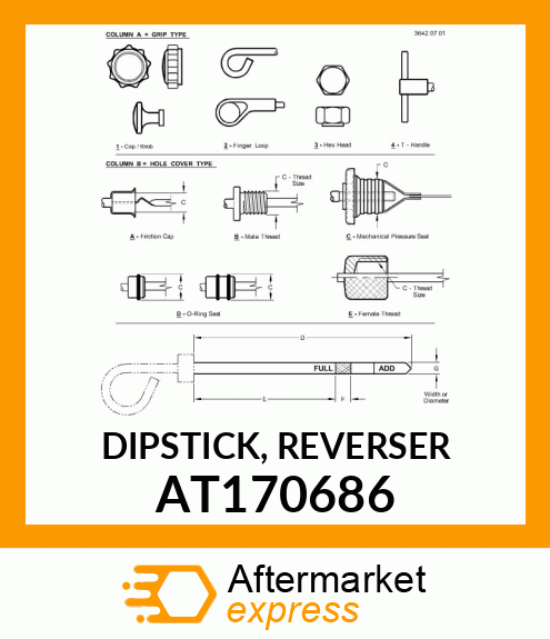 DIPSTICK, REVERSER AT170686