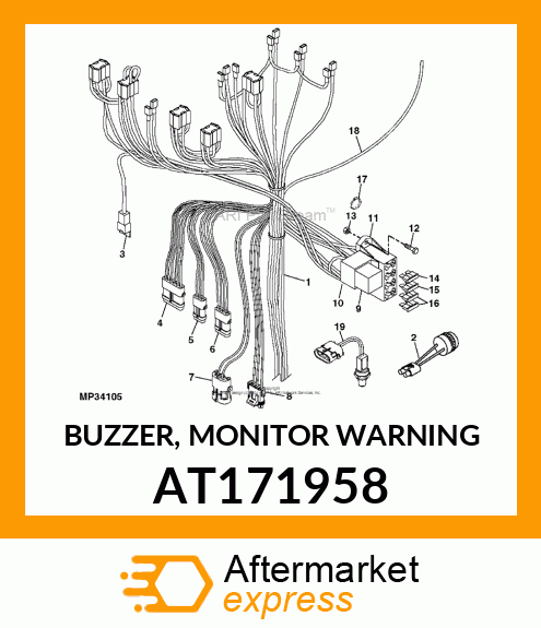 BUZZER, MONITOR WARNING AT171958