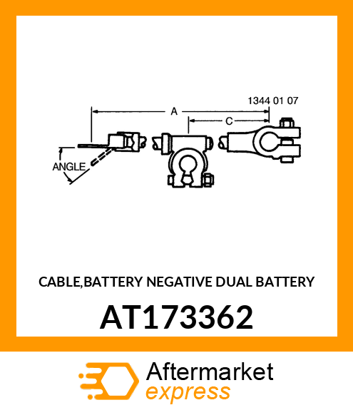 CABLE,BATTERY NEGATIVE DUAL BATTERY AT173362