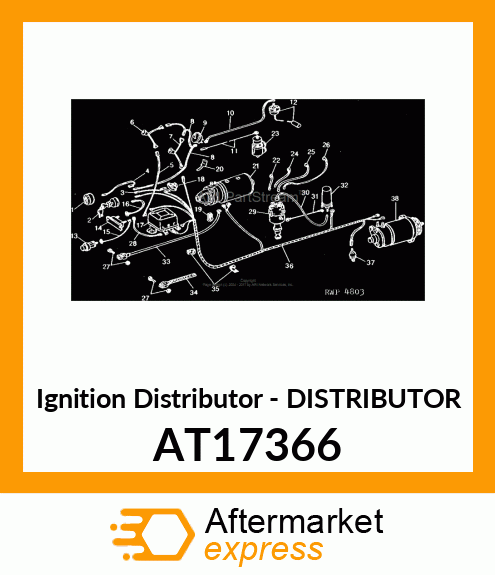 Ignition Distributor - DISTRIBUTOR AT17366