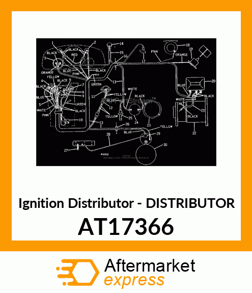 Ignition Distributor - DISTRIBUTOR AT17366