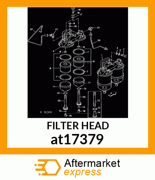 FILTER HEAD at17379