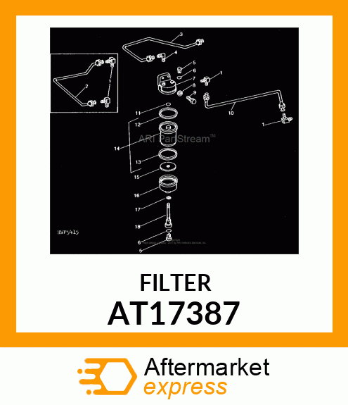 ELEMENT DE FILTRE A FUEL AT17387