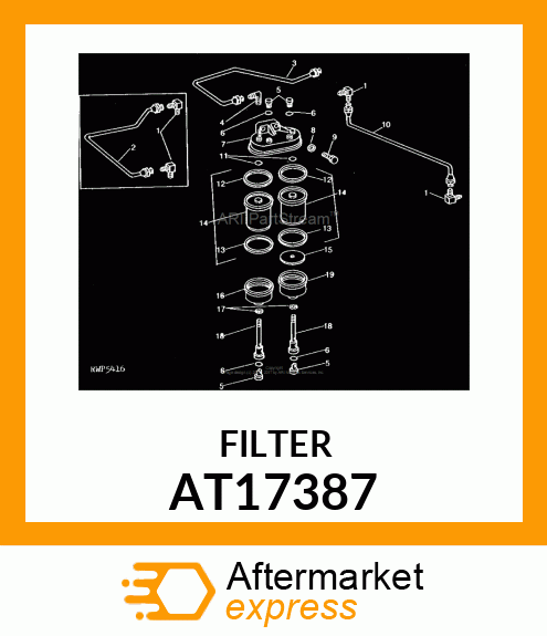 ELEMENT DE FILTRE A FUEL AT17387