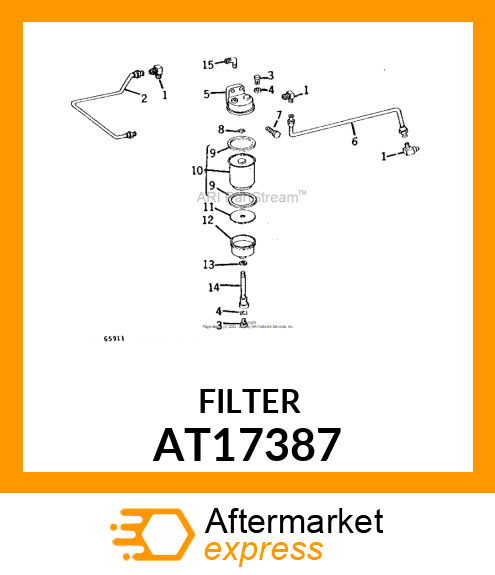 ELEMENT DE FILTRE A FUEL AT17387