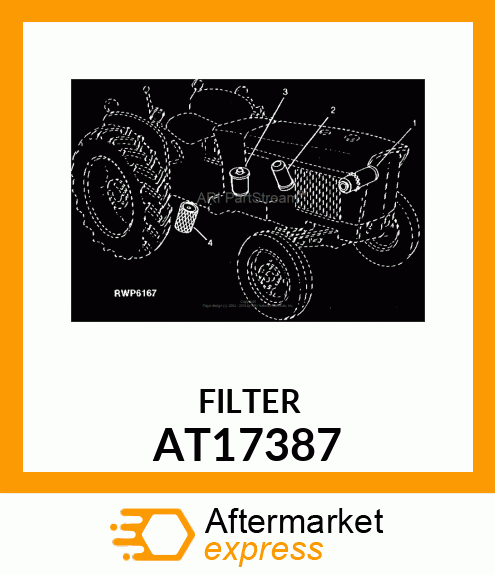 ELEMENT DE FILTRE A FUEL AT17387