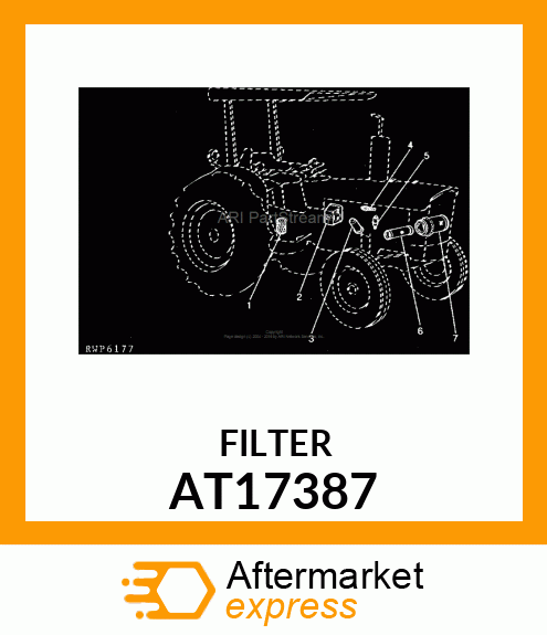 ELEMENT DE FILTRE A FUEL AT17387