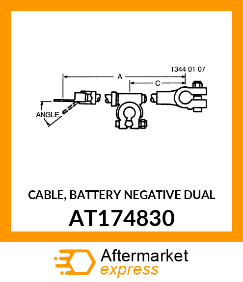 CABLE, BATTERY NEGATIVE DUAL AT174830