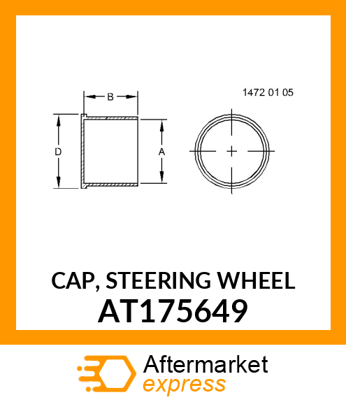 CAP, STEERING WHEEL AT175649